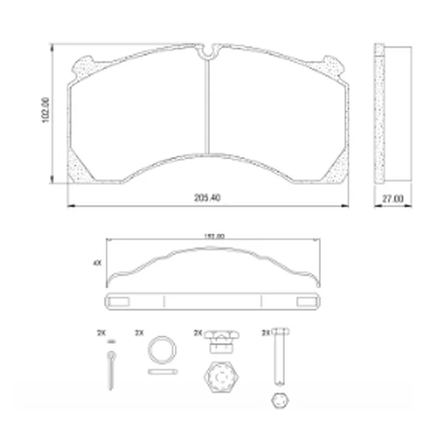 WVA29155 Disc Brake Pad