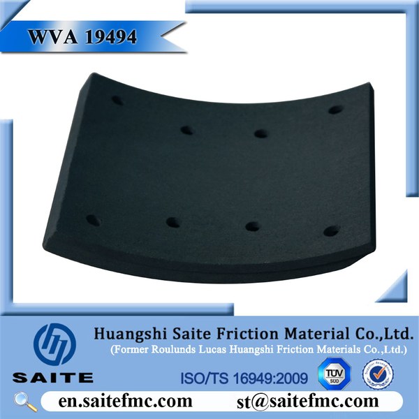 WVA 19494 (MP/31/2) drum brake lining for commercial vehicles - product photo