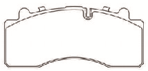 DR01 city bus brake pad