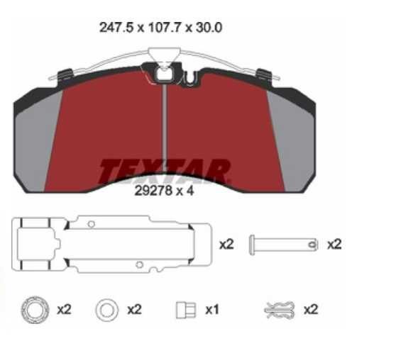 WVA29278 brake pad